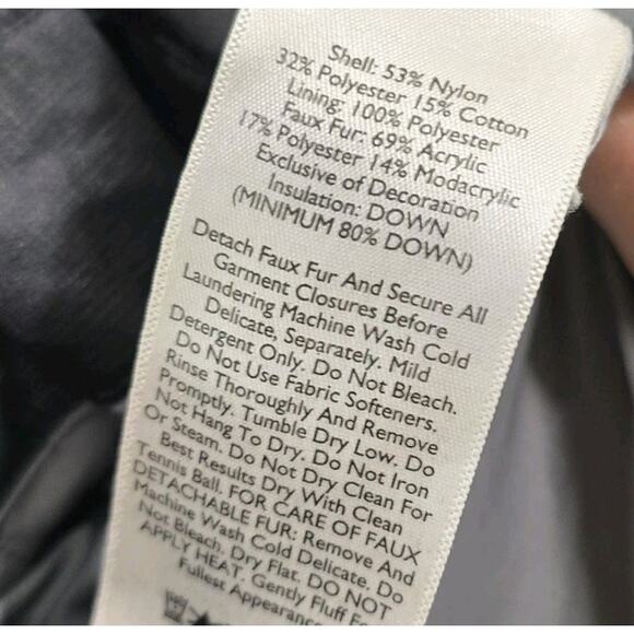 Eddie Bauer Down Puffer Jacket Womens Small Black Parka Coat Long Fleece Lined - Picture 6 of 10